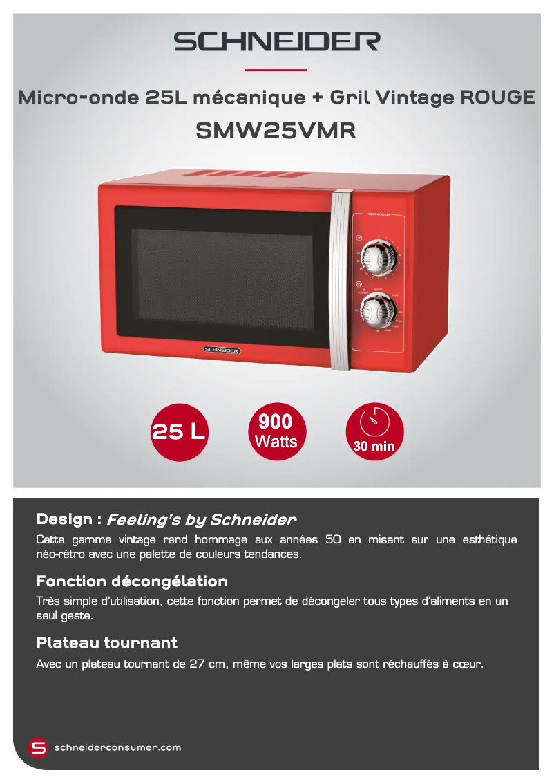 First page image of the manual for SMW25VMR