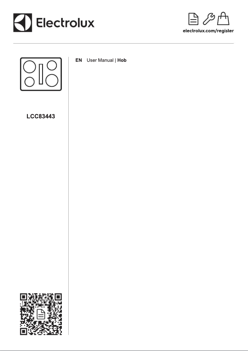 Page 1 of the manual User Manual Electrolux LCC83443