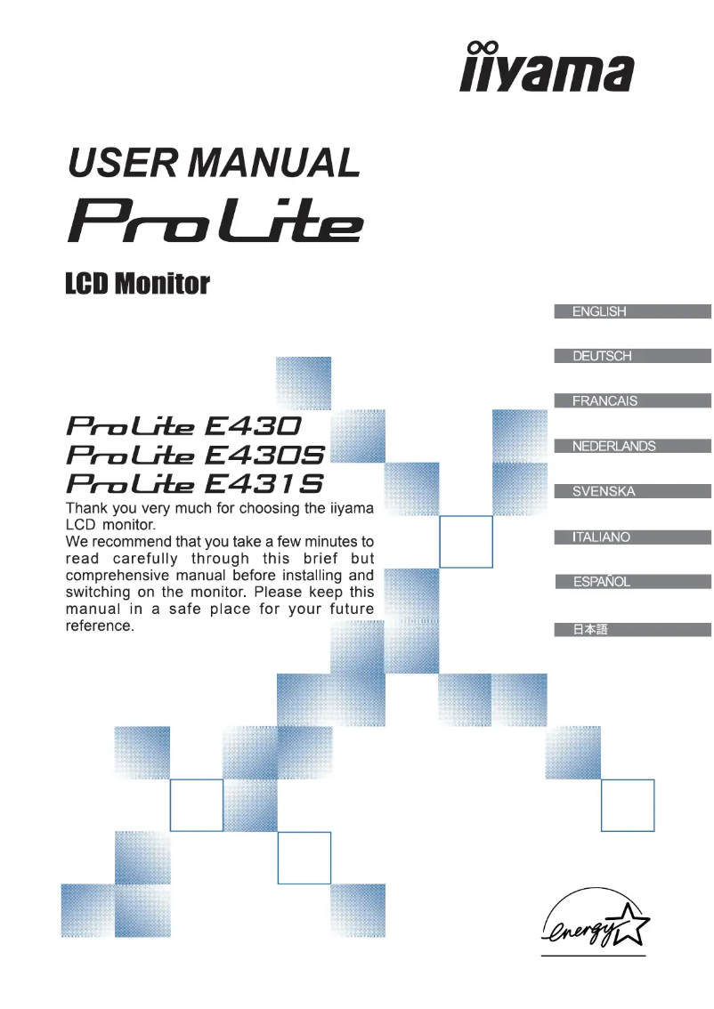 First page image of the manual for ProLite E430T