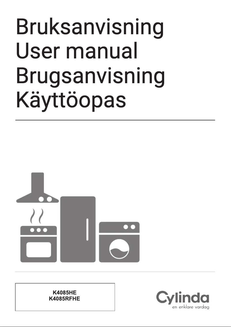 Page 1 of the manual User Manual Cylinda K4085HE