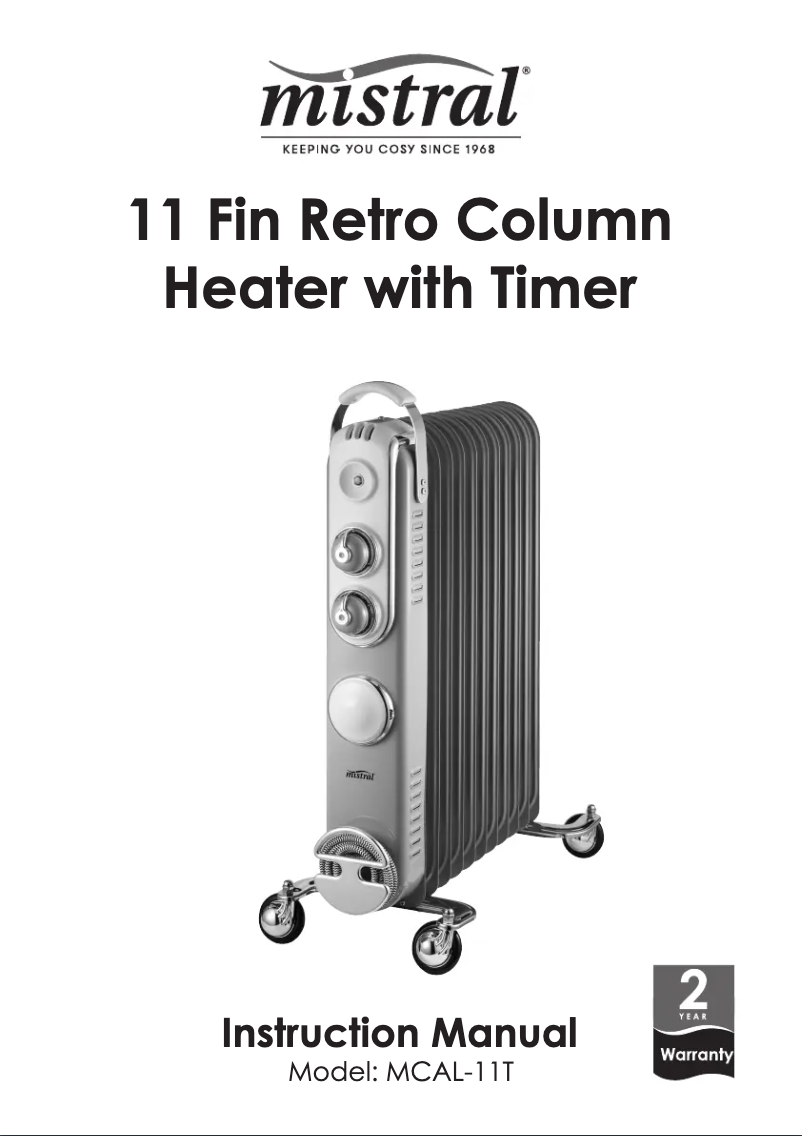 First page image of the manual for MCAL-11T