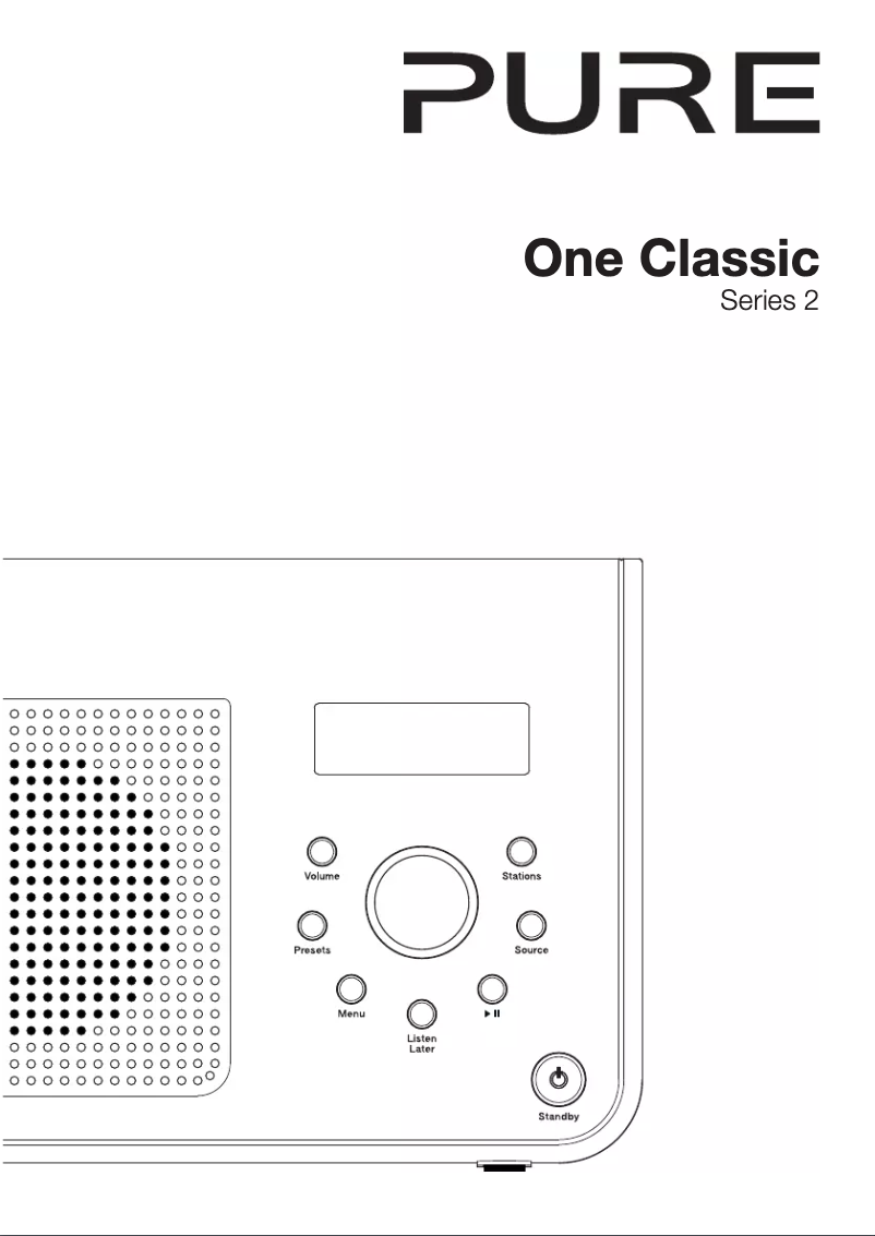 First page image of the manual for One Classic Series 2