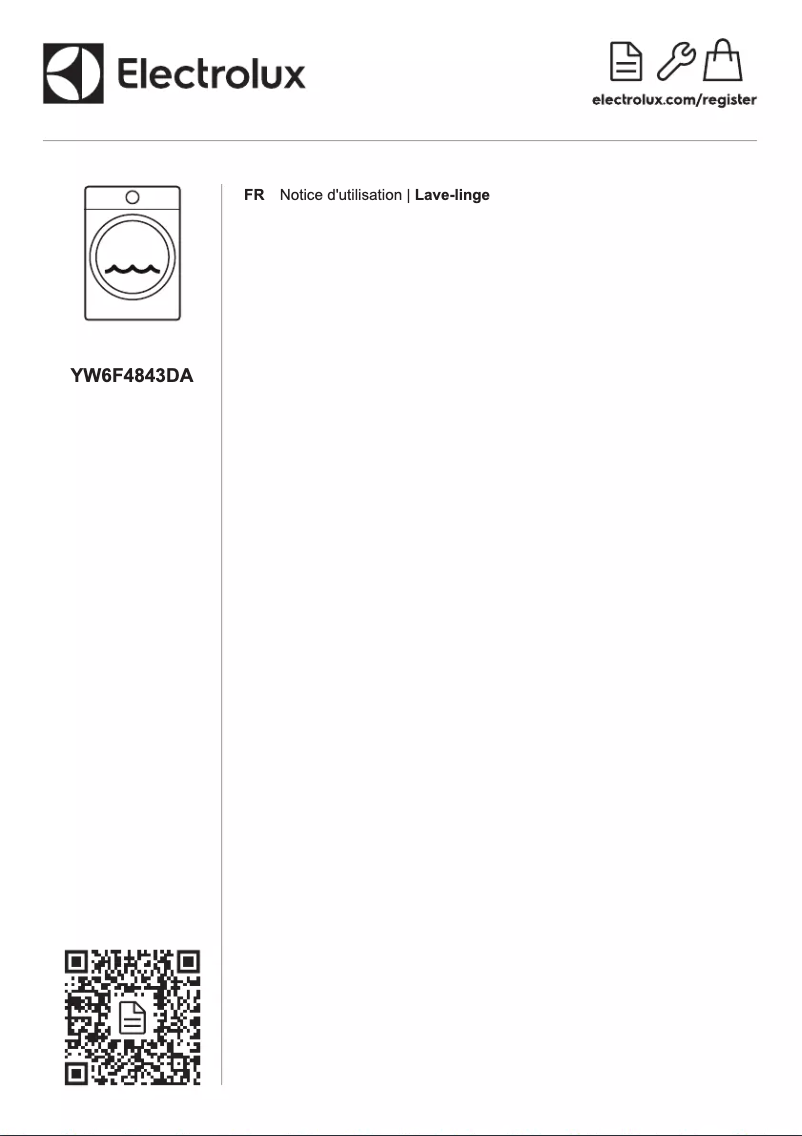 First page image of the manual for YW6F4843DA