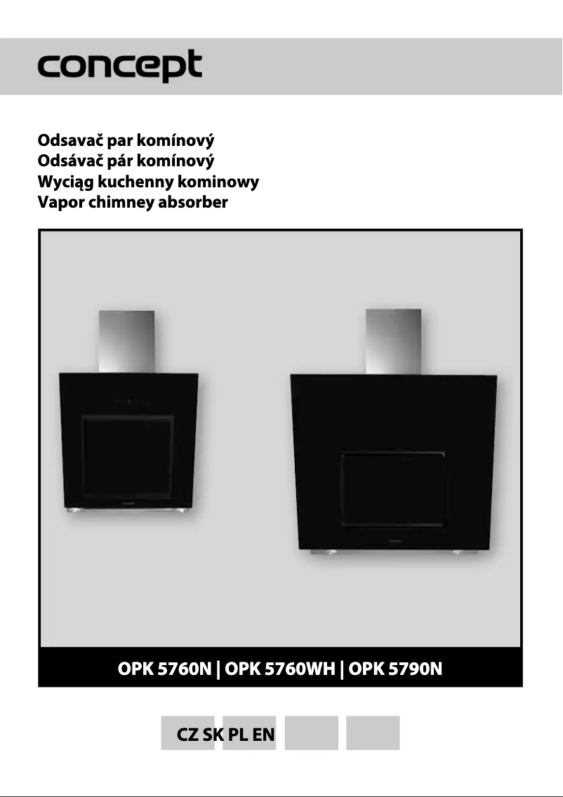 Page 1 of the manual User Manual Concept OPK-5760n