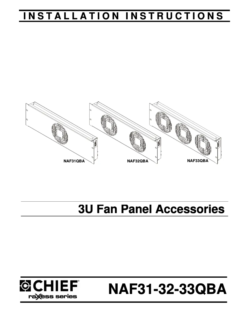 First page image of the manual for NAF31QBA