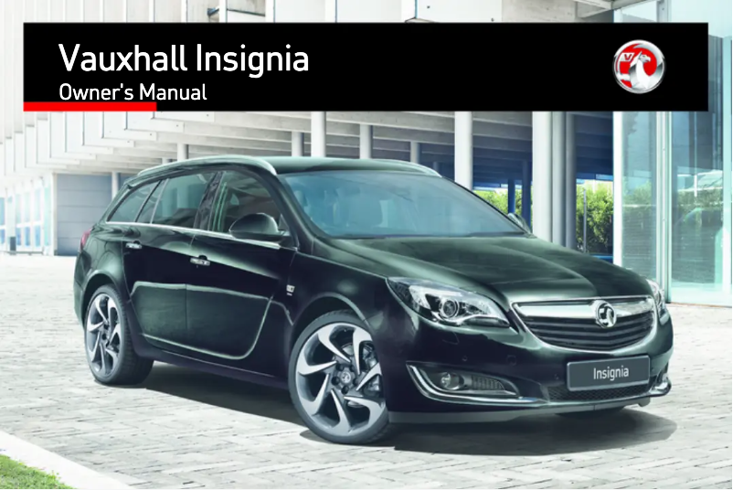Page 1 of the manual User Manual Vauxhall Insignia (2017)