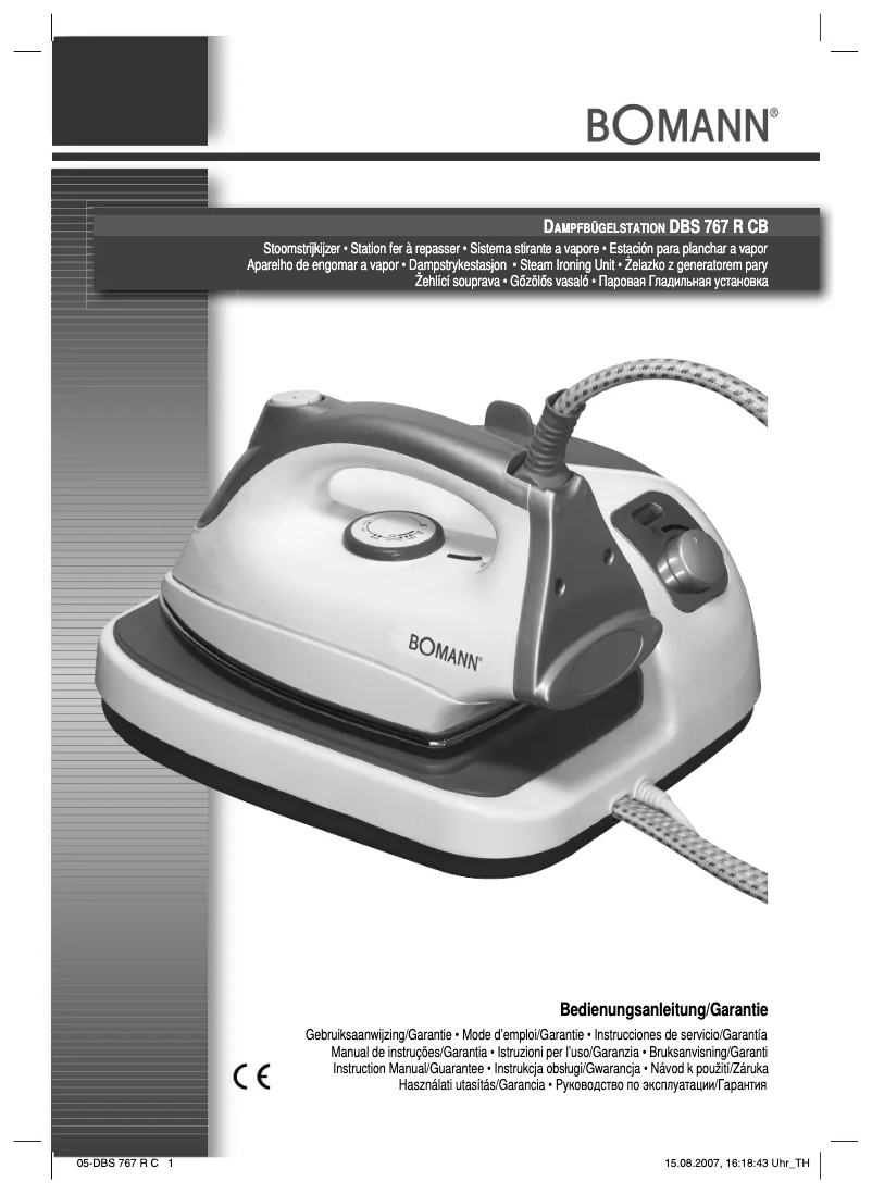 Page 1 of the manual User Manual Bomann DBS 767 R CB