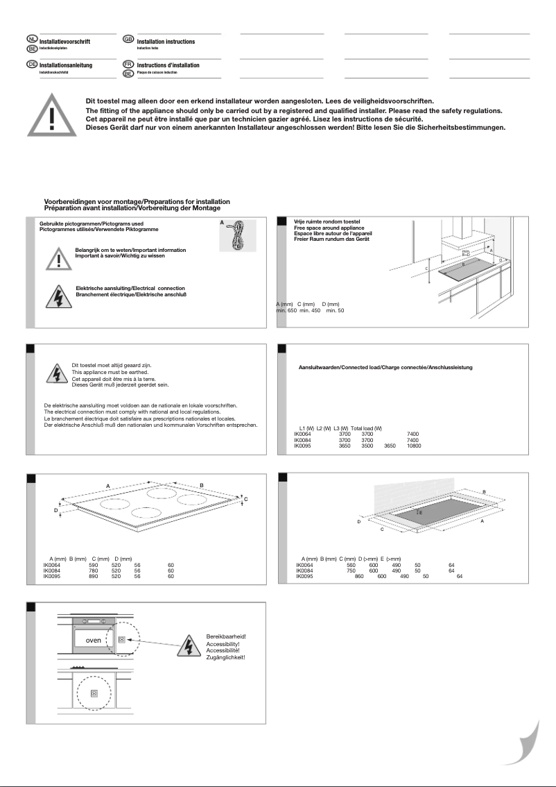 First page image of the manual for IK0084