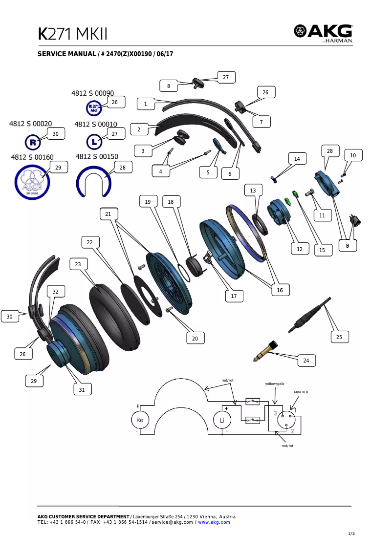First page image of the manual for K271 MKII