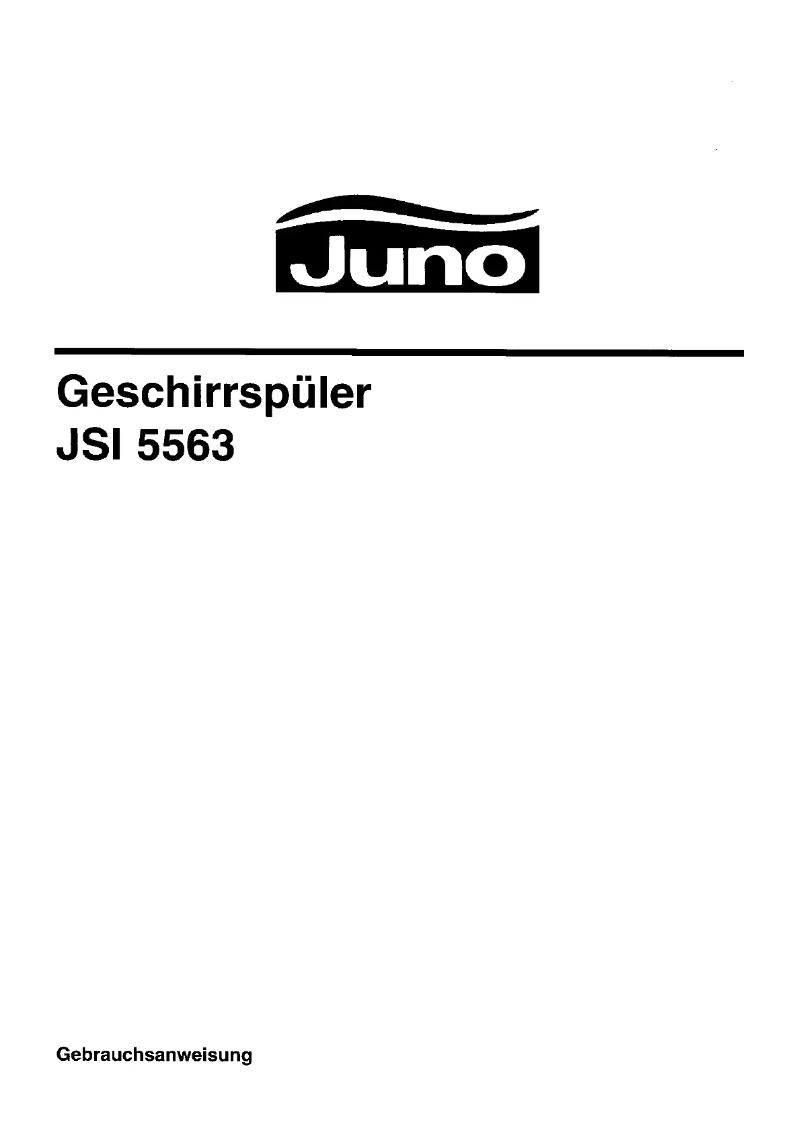 First page image of the manual for JSI5563S