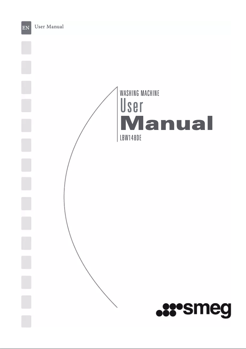 First page image of the manual for LBW148DE