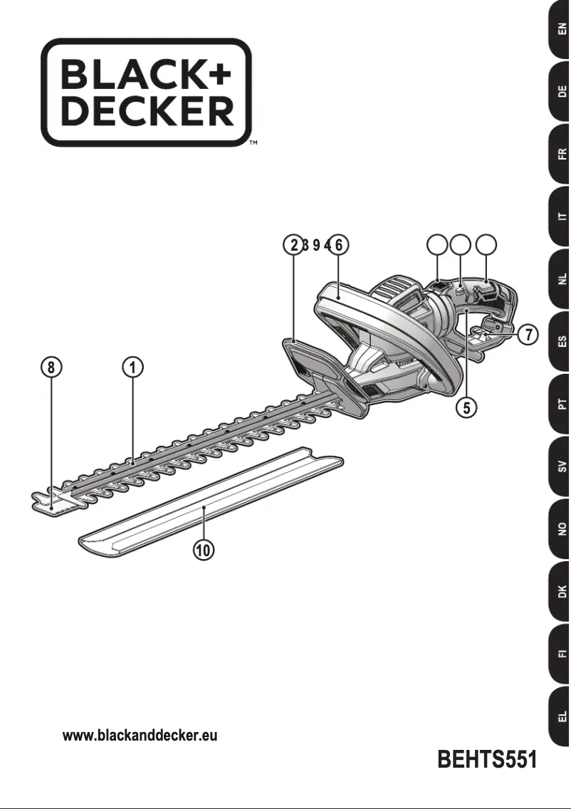 First page image of the manual for BEHTS551