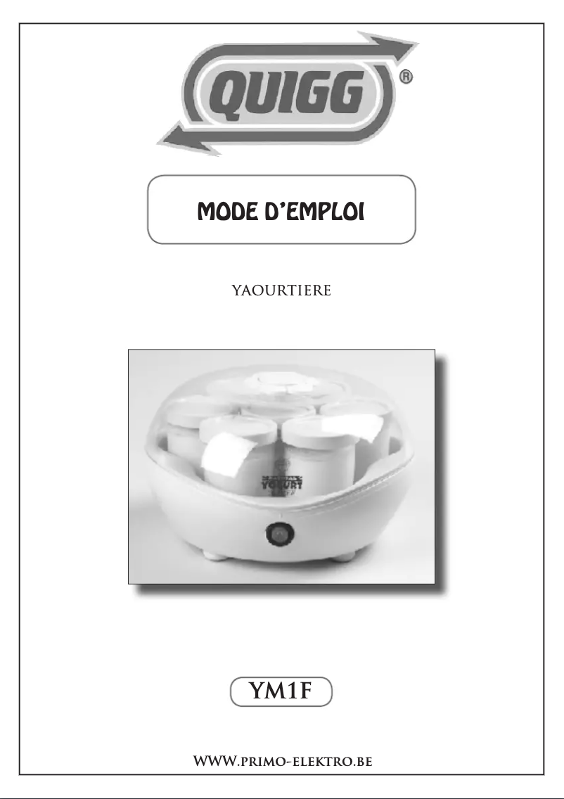 Page 1 of the manual User Manual Quigg YM1