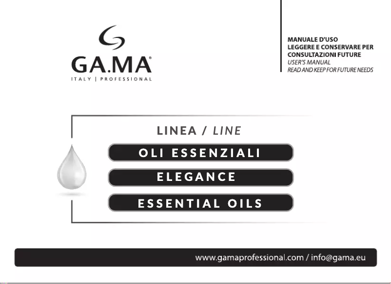 First page image of the manual for ELEGANCE LINO