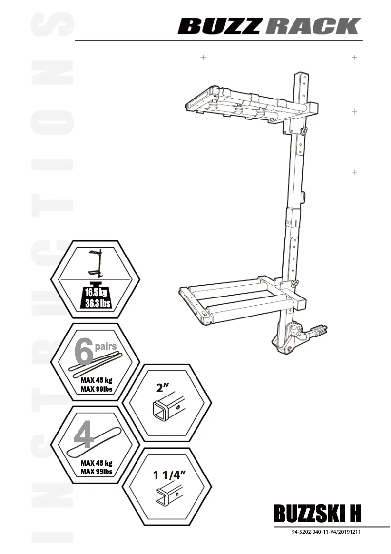 First page image of the manual for Buzzski H