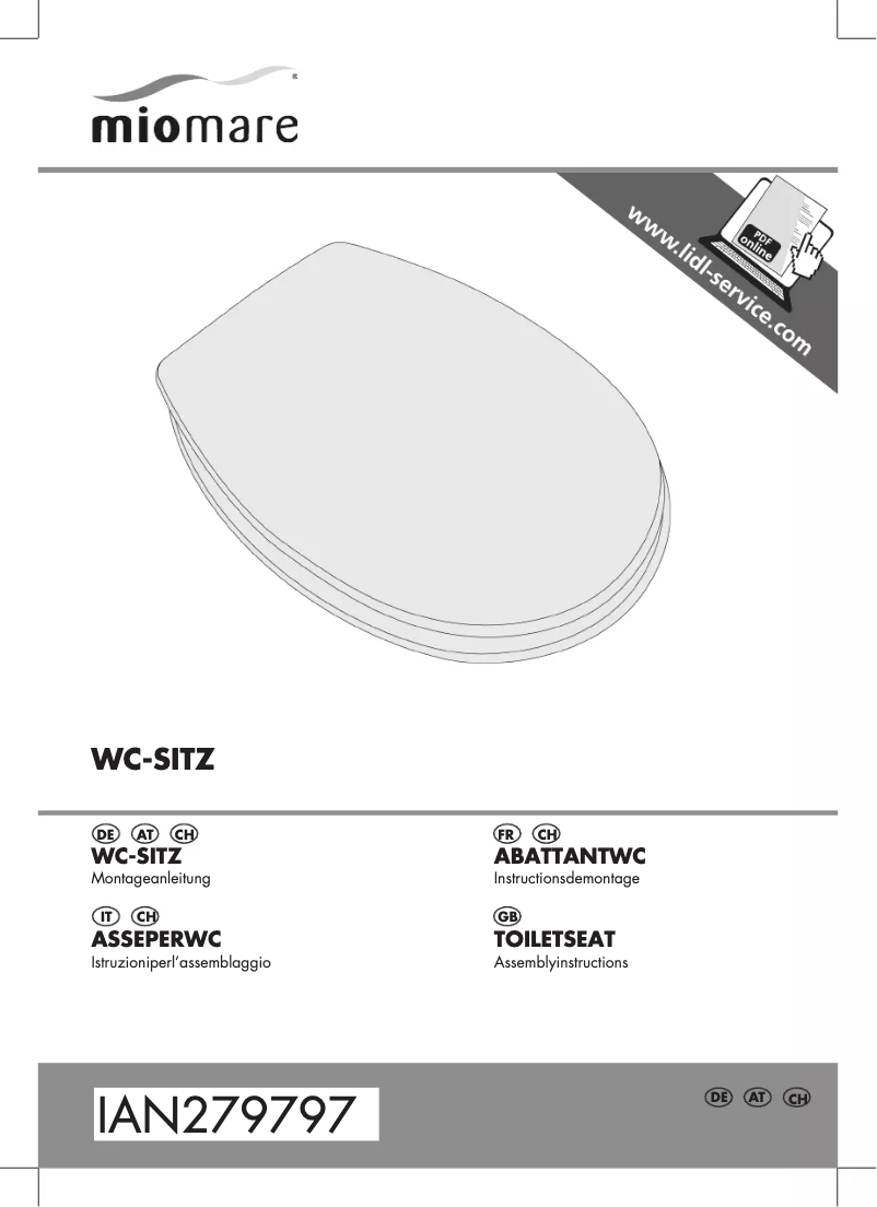 First page image of the manual for IAN 279797