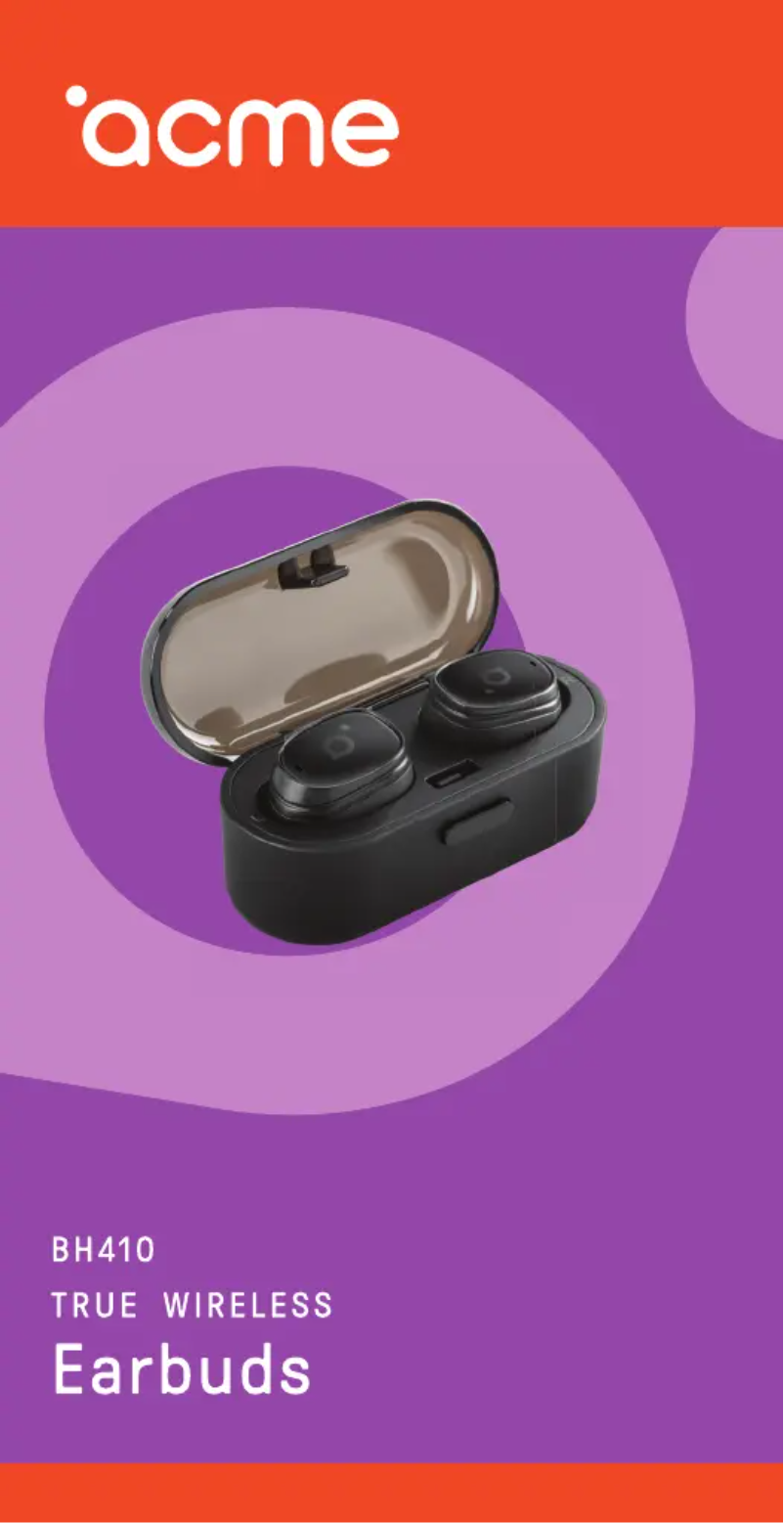 Image de la première page du manuel de l'appareil BH410