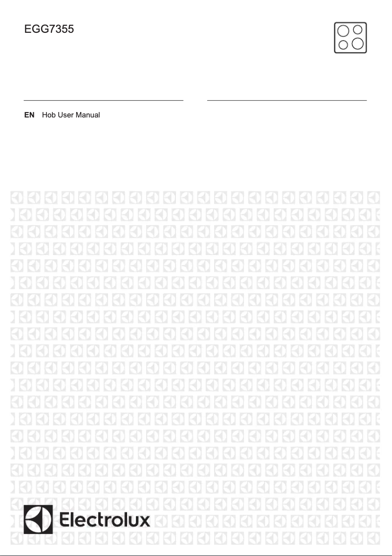 First page image of the manual for EGG7355NOX