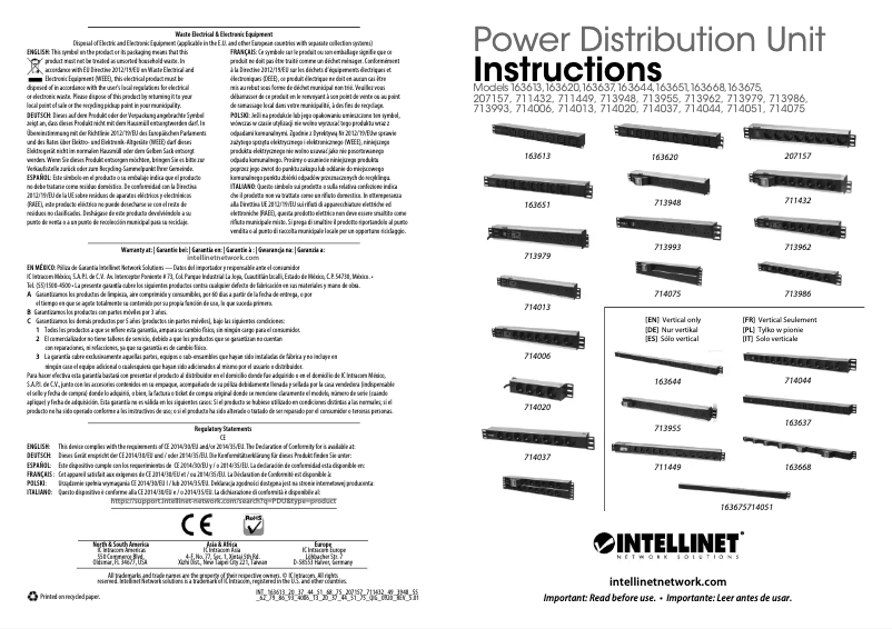 Page 1 of the manual User Manual Intellinet 163620