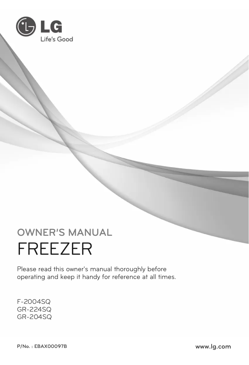 Page 1 of the manual User Manual LG F-2004SQ