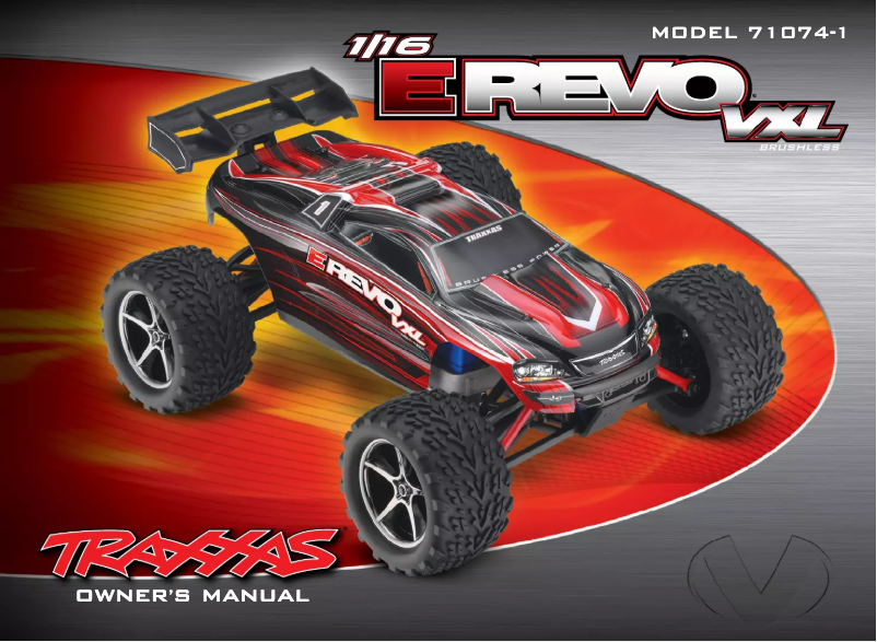 Page 1 of the manual User Manual Traxxas 1/16 E-Revo VXL
