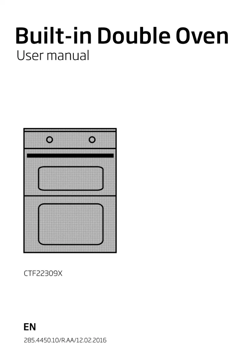 Page 1 of the manual User Manual Beko CTF 22309