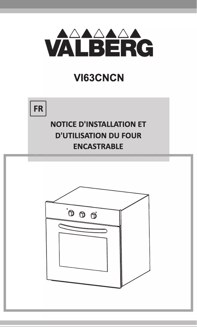 First page image of the manual for VI 63 CN CN