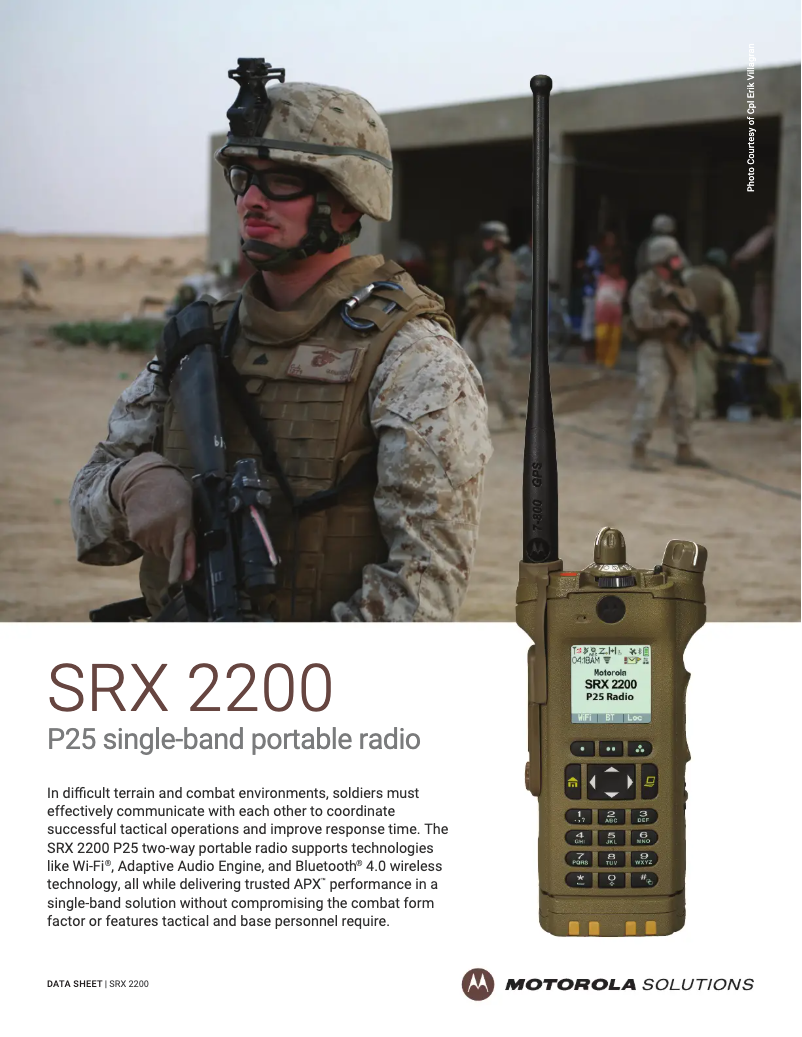 First page image of the manual for SRX 2200