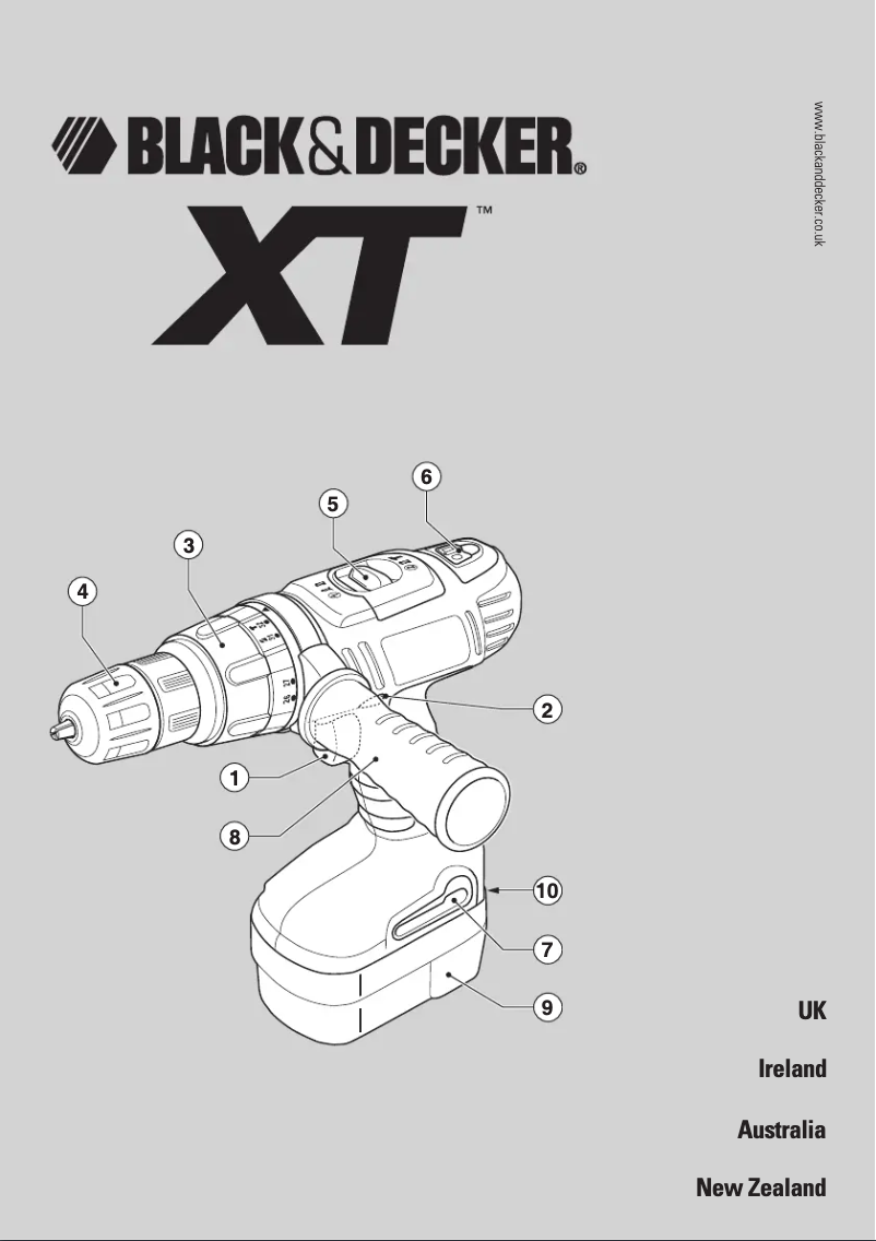 First page image of the manual for XTC18BK