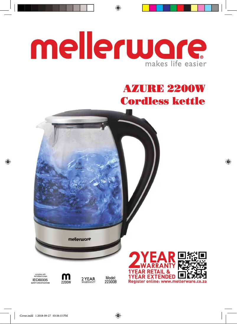 First page image of the manual for Azure 22300B