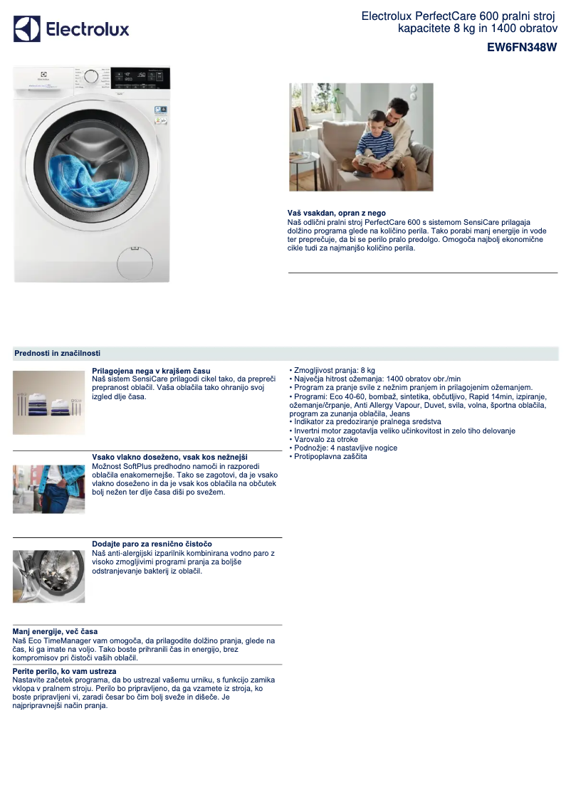 First page image of the manual for EW6FN348W