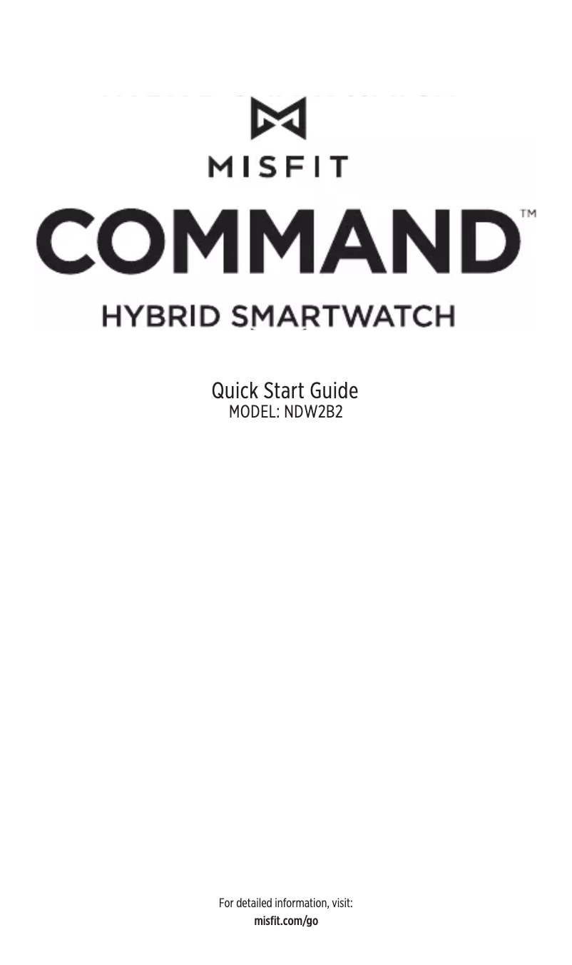 First page image of the manual for Command