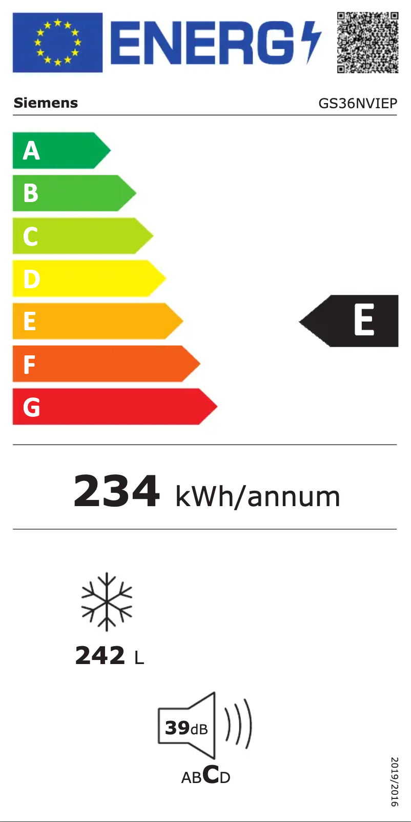 First page image of the manual for GS36NVIEP