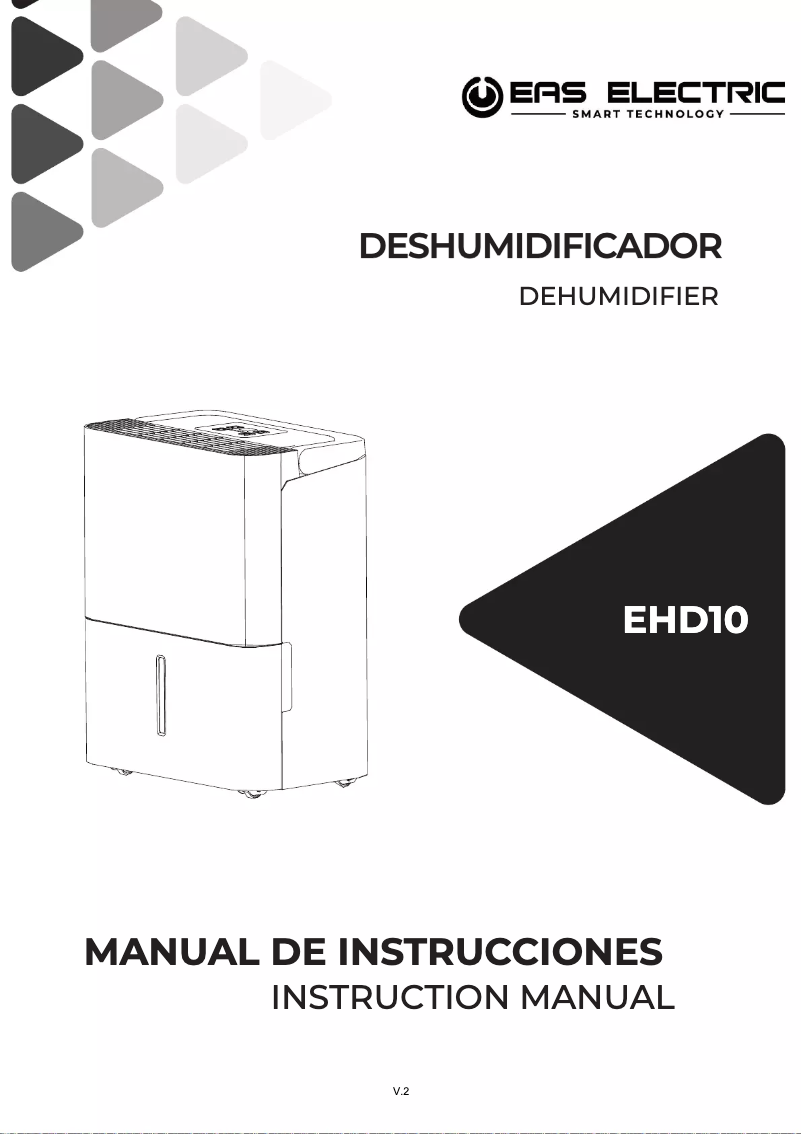 First page image of the manual for EHD10