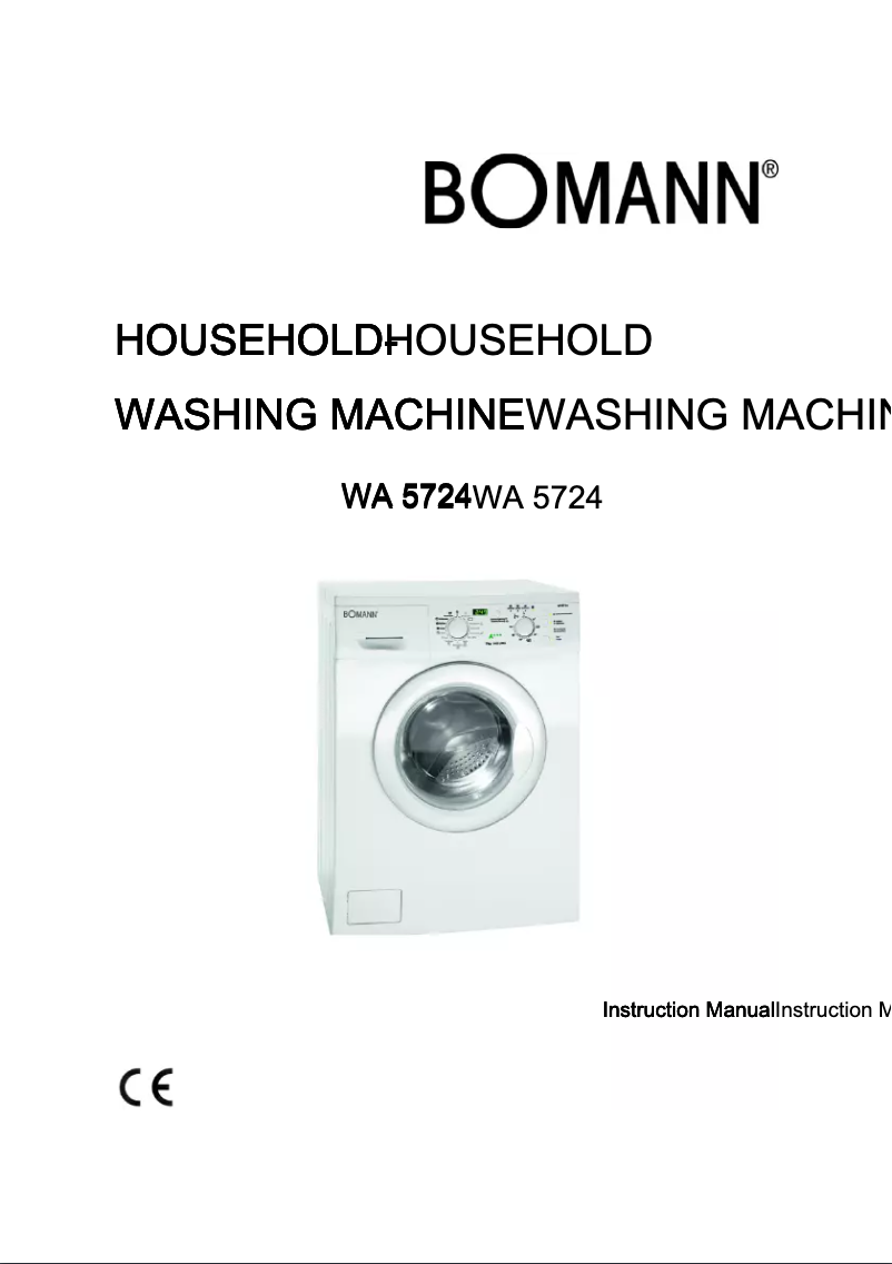 First page image of the manual for WA 5724