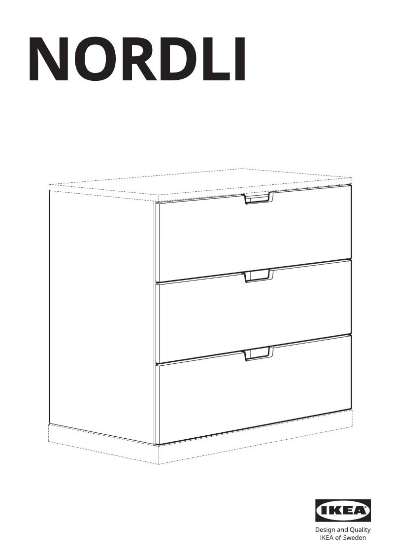 Page 1 of the manual User Manual Ikea NORDLI 403.834.69