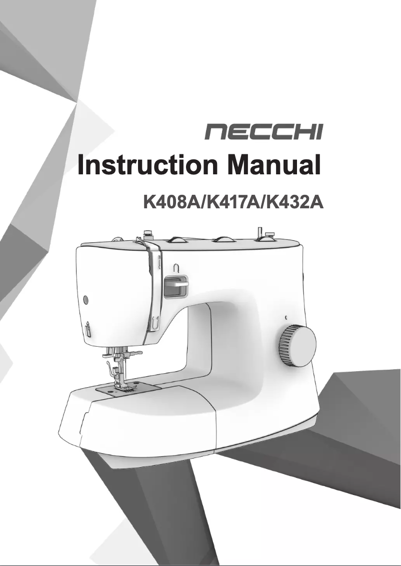 Page 1 of the manual User Manual Necchi K408A