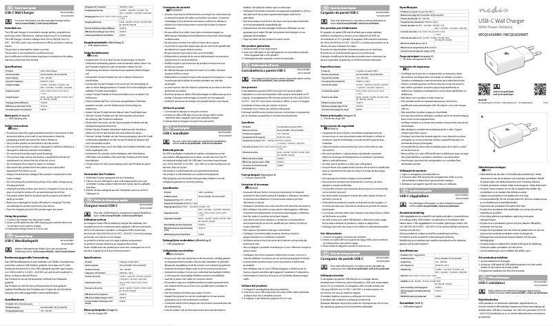 First page image of the manual for WCQC402ABK