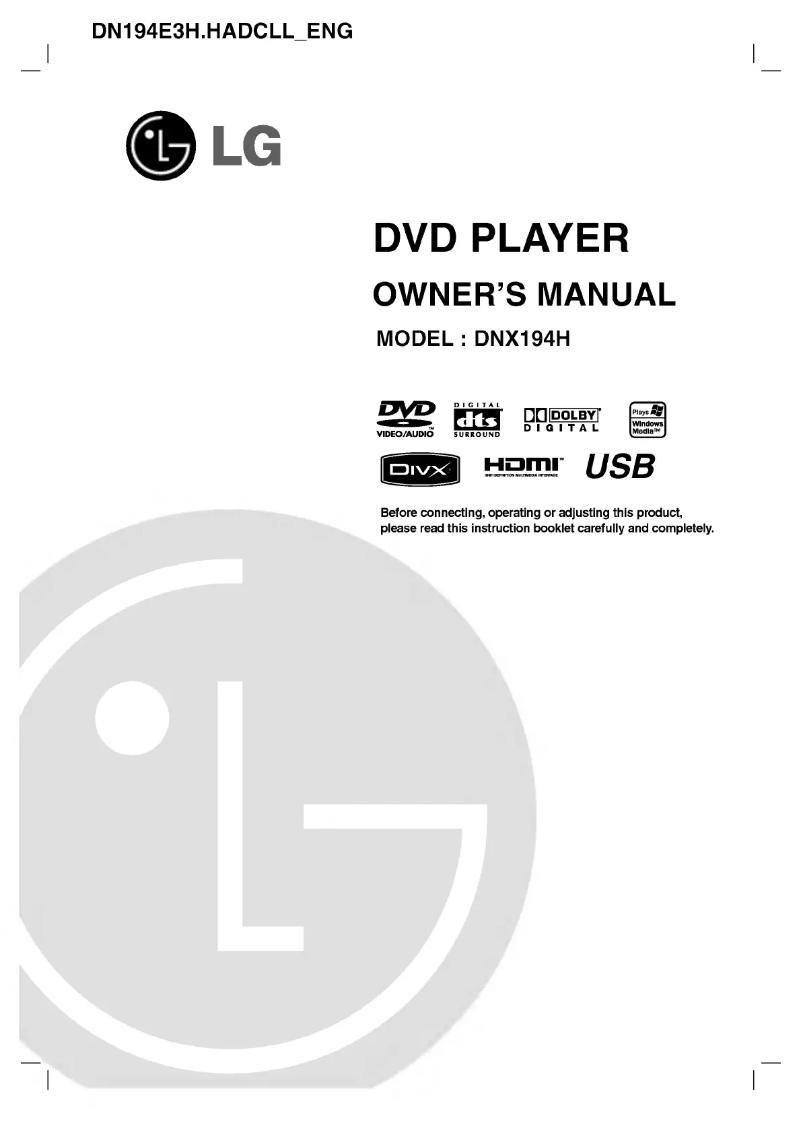 First page image of the manual for DN194PH