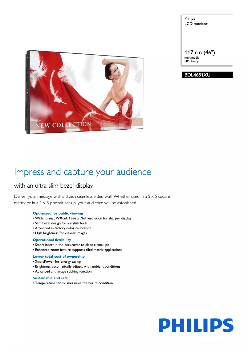 First page image of the manual for BDL4681XU