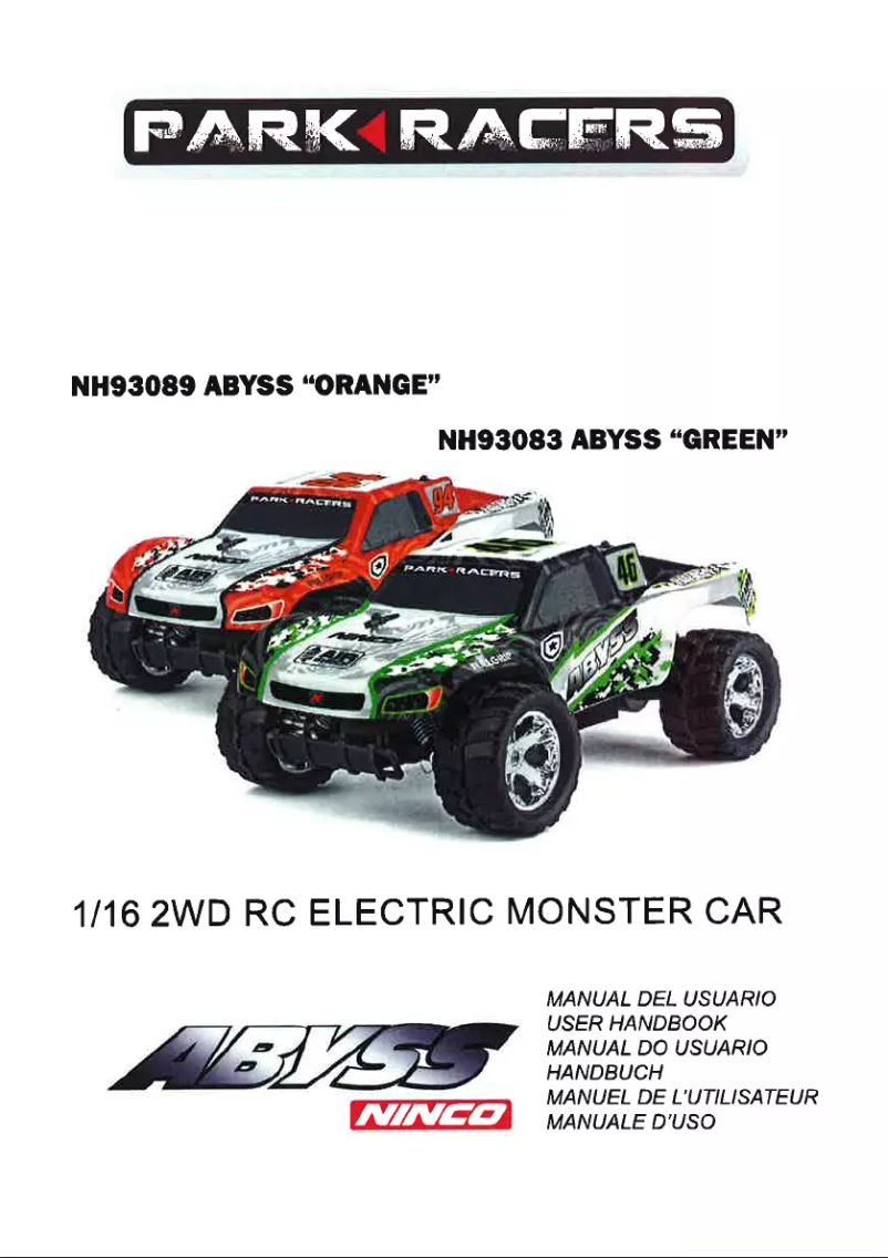 Page 1 of the manual User Manual NINCO Parkracers Abyss