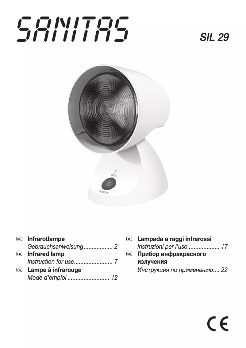 First page image of the manual for SIL 29