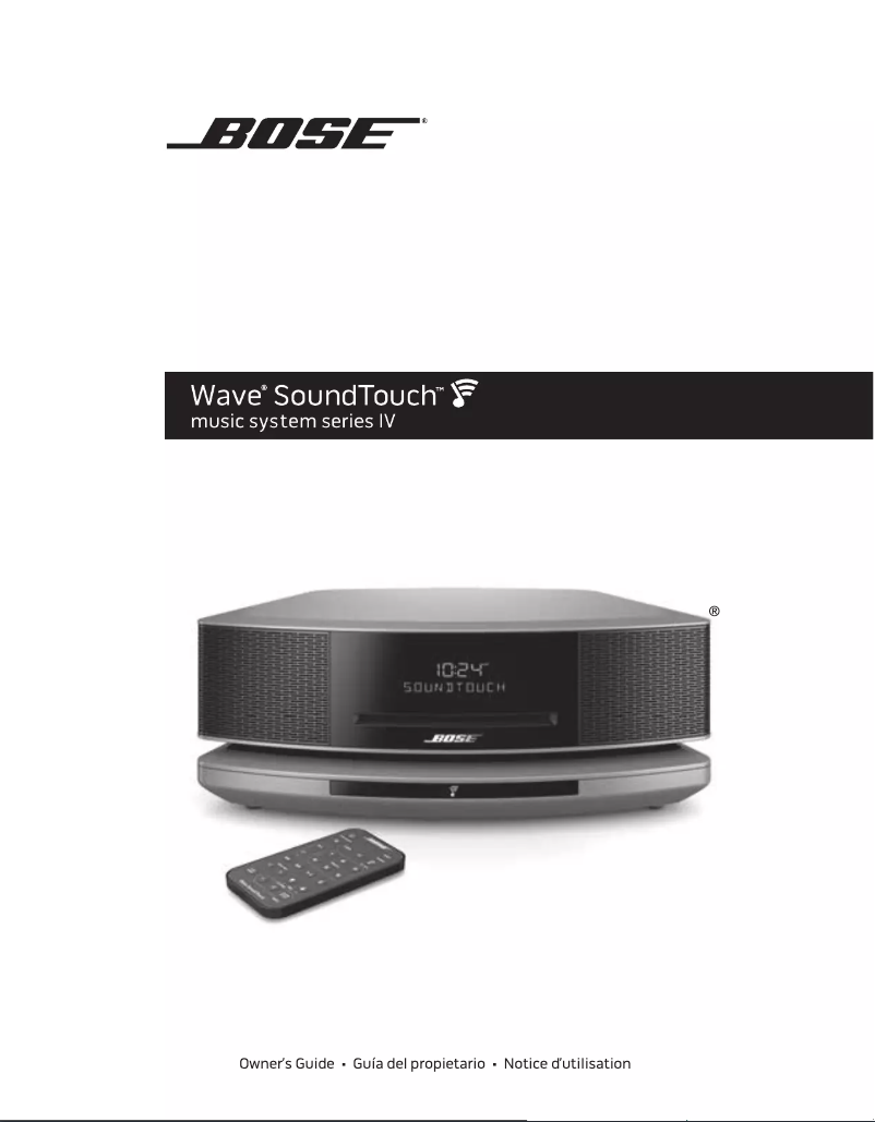 Page 1 of the manual User Manual Bose Wave SoundTouch