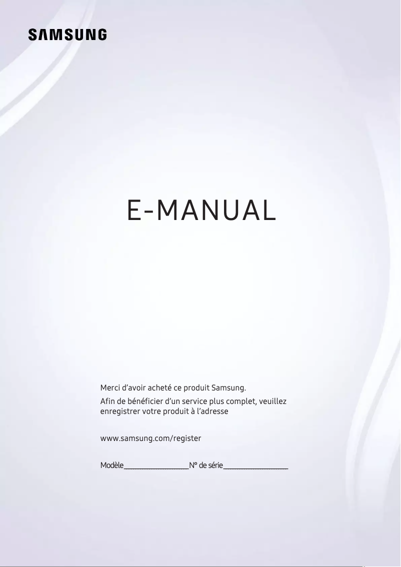 First page image of the manual for QA65Q7FAMS