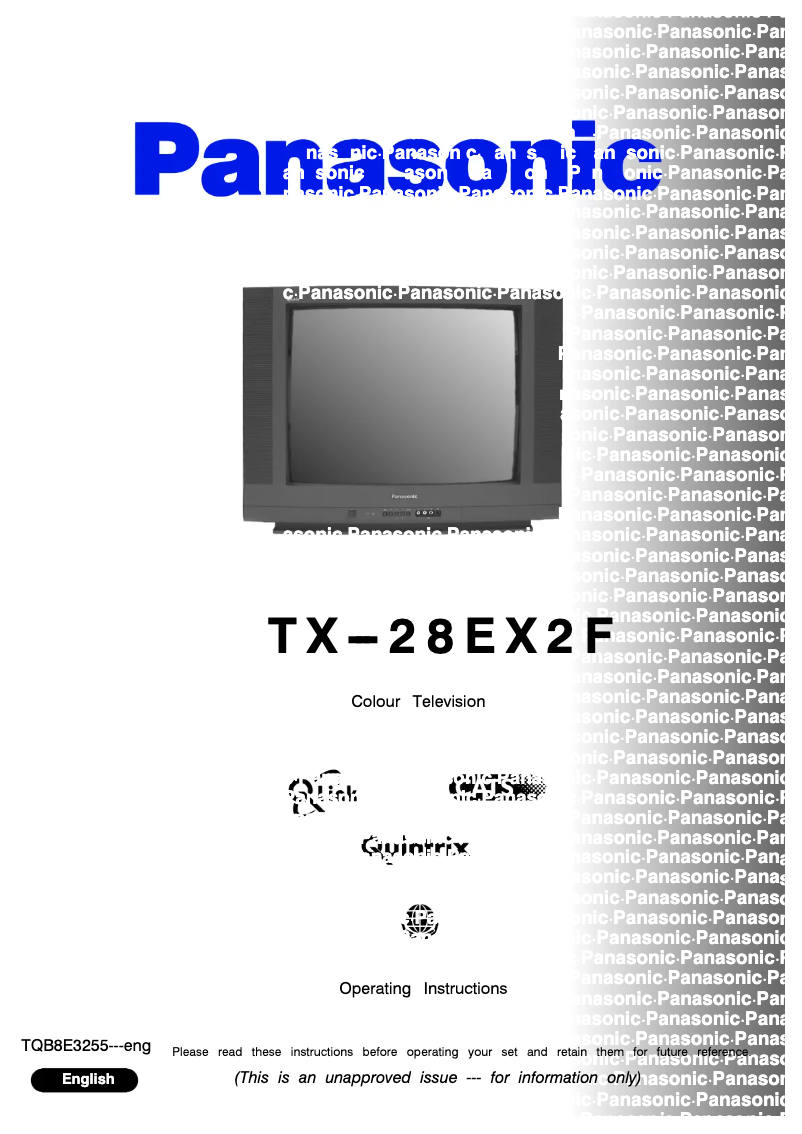 First page image of the manual for TX-28EX2F