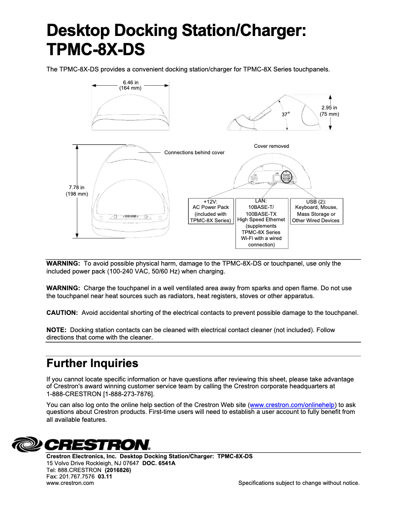 Image de la première page du manuel de l'appareil TPMC-8X-DS