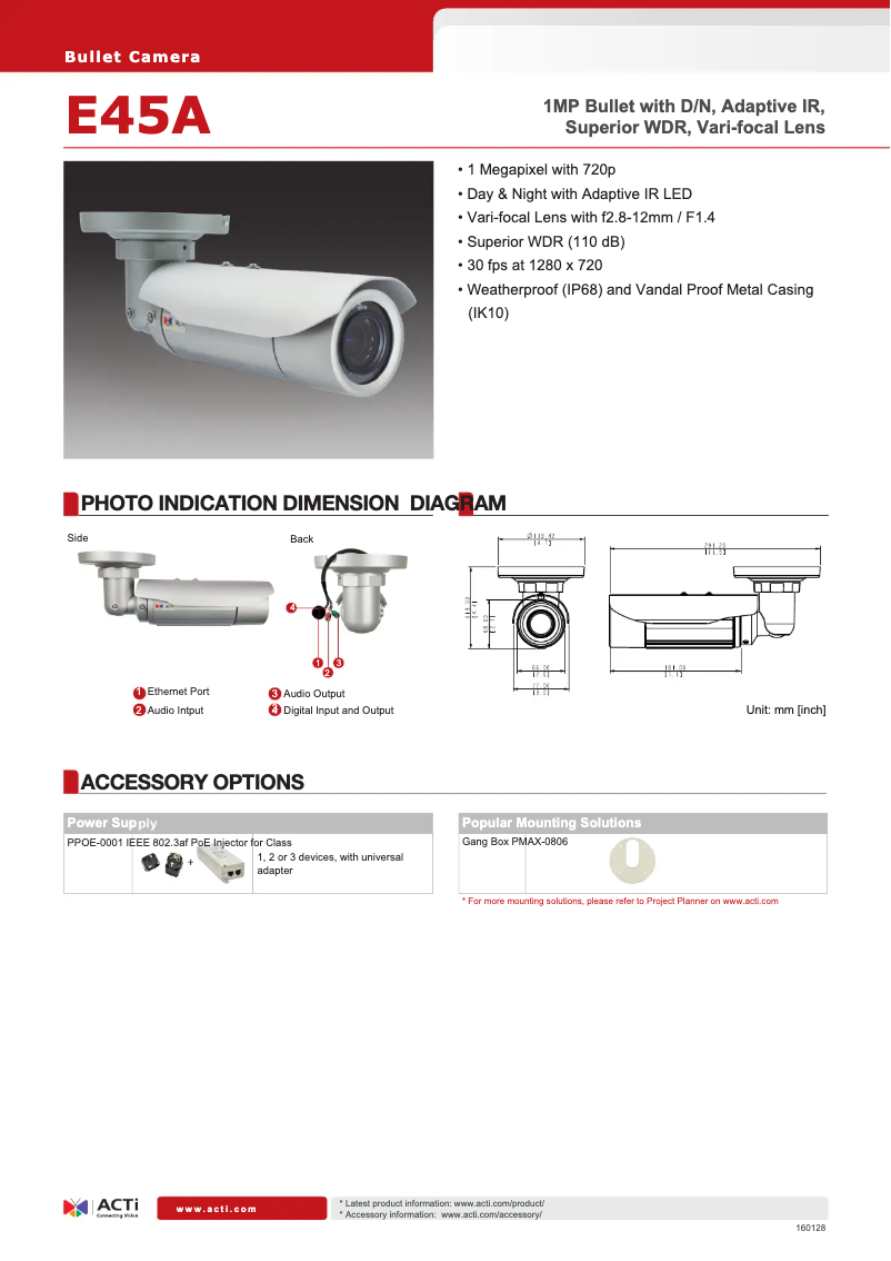 First page image of the manual for E45A