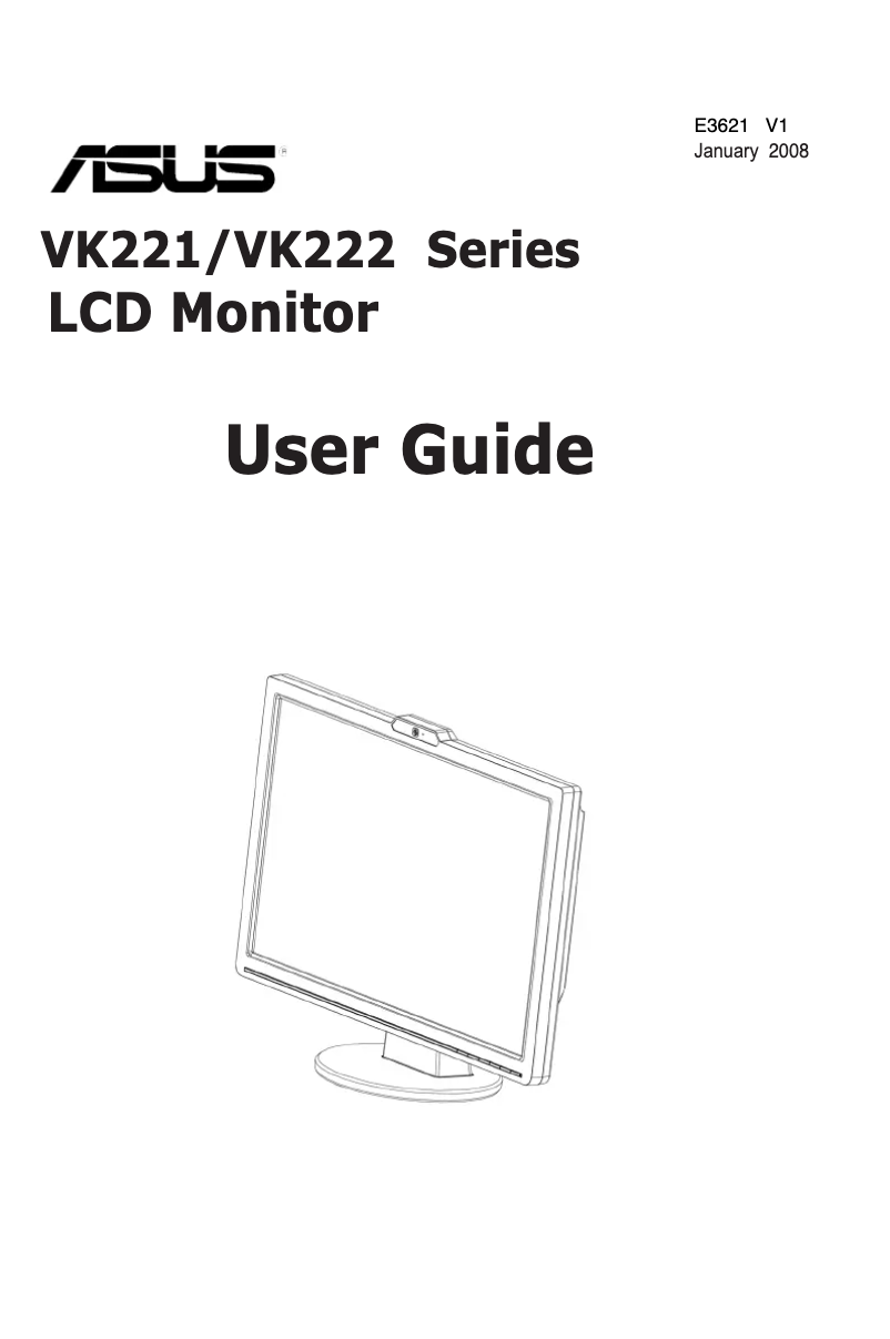 First page image of the manual for VK222H