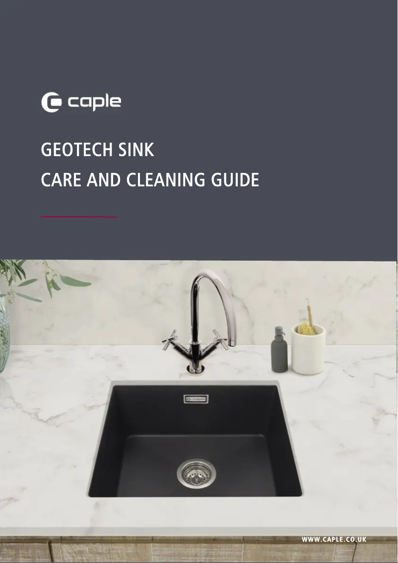 Page 1 of the manual User Manual Caple VEI100CW