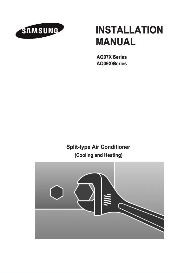 First page image of the manual for AQ07XLX